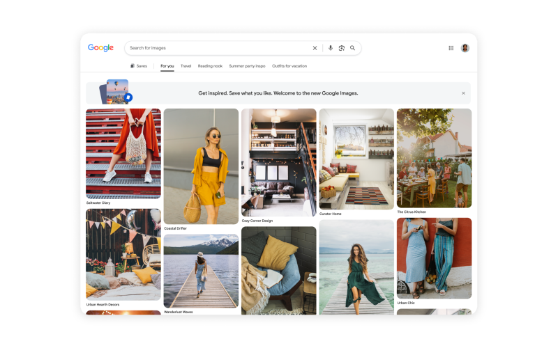Google Images Renova Interface Estilo Pinterest: Descubra Como a Busca por Imagens Ganha Nova Vida e Potencial de Receita