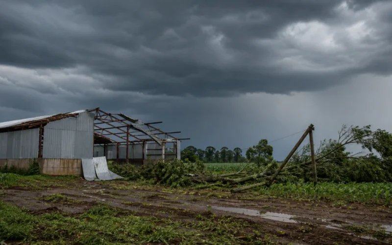 Tornado no Paraná: FAEP exige crédito emergencial e ações urgentes para produtores rurais afetados
