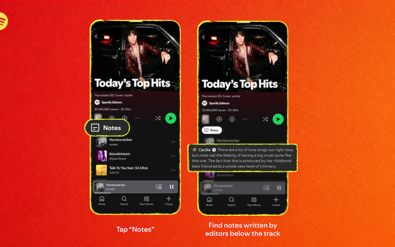 Spotify Revela Notas em Playlists: Como a Nova Função Pode Impactar a Interação Social e o Valor da Plataforma