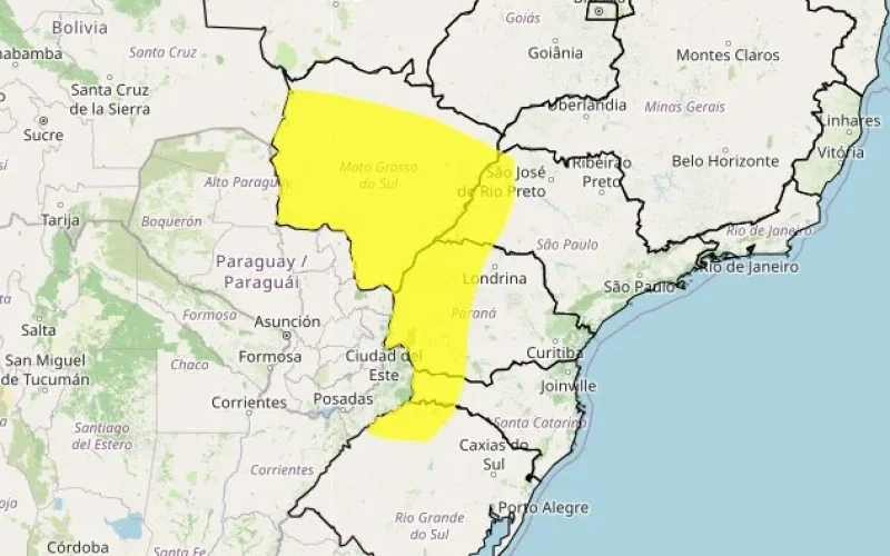 Alerta Meteorológico: Chuva Forte e Ventania de 60 km/h Ameaçam 6 Estados Brasileiros Nesta Sexta (18)