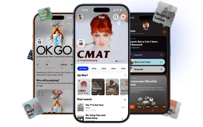 Gigs: O App Que Transforma Seu Histórico de Shows em um Arquivo Musical Pessoal e Inteligente